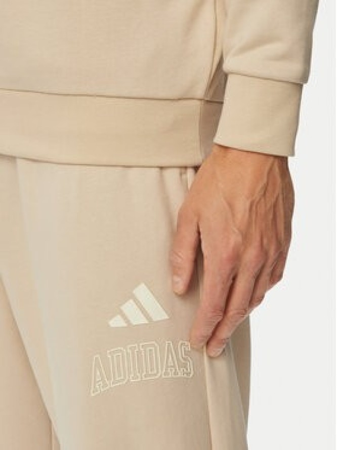 adidas Bluza Seasonal Essentials Collegiate French Terry Crew KF4253 Beżowy Regular Fit
