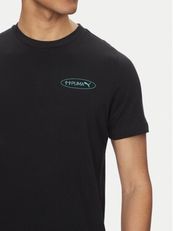 Puma T-Shirt Graphics 3 Circles 684834 Czarny Regular Fit