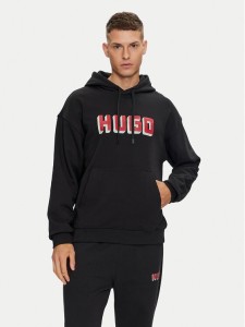Hugo Bluza Diqerio 50516655 Czarny Relaxed Fit
