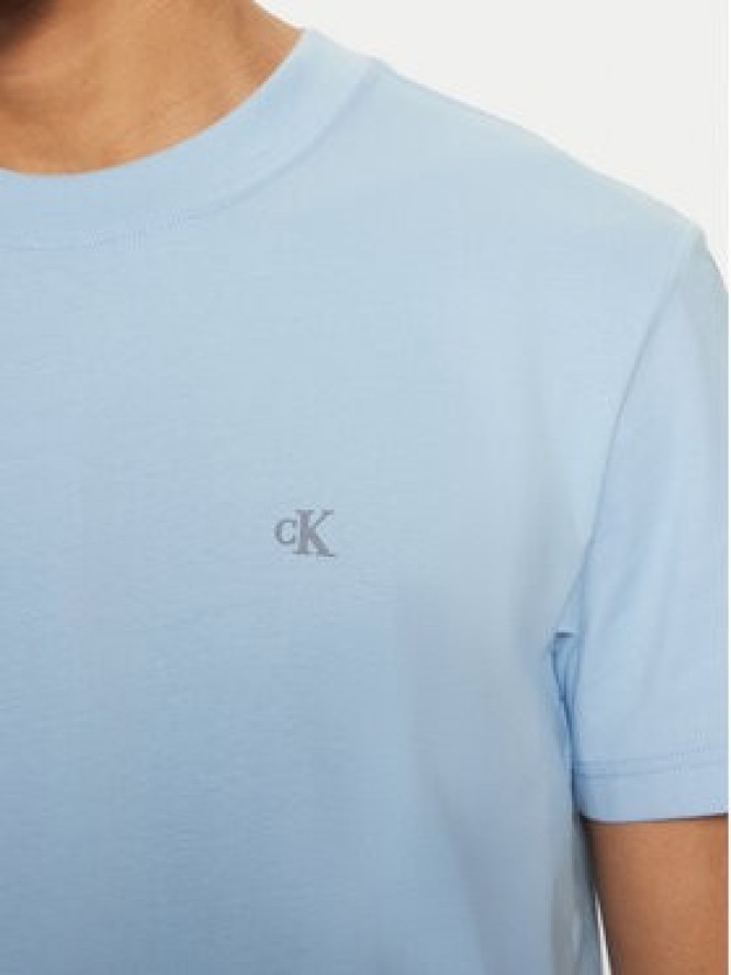 Calvin Klein Jeans T-Shirt J30J326683 Błękitny Regular Fit