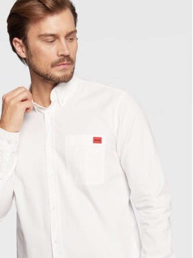 Hugo Koszula Evito 50479302 Biały Slim Fit