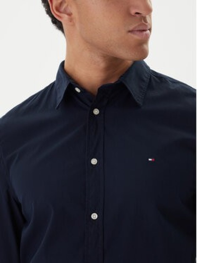 Tommy Hilfiger Koszula MW0MW40460 Granatowy Slim Fit