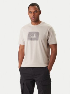 C.P. Company T-Shirt 20CMTS723A005100W Beżowy Regular Fit