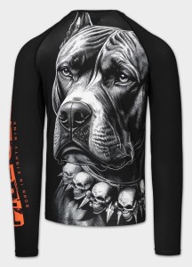 Rashguard longsleeve męski PITBULL treningowa koszulka sportowa BLACKY