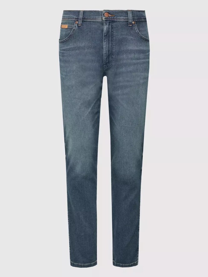 WRANGLER TEXAS MĘSKIE SPODNIE JEANSOWE TAPER GREEN TWIST W12TXP409 112145808