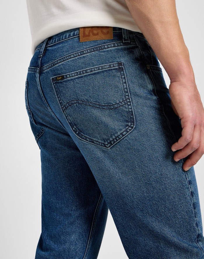 LEE MĘSKIE SPODNIE JEANSOWE WEST BLUE ABYSS 112355827 L70W008561