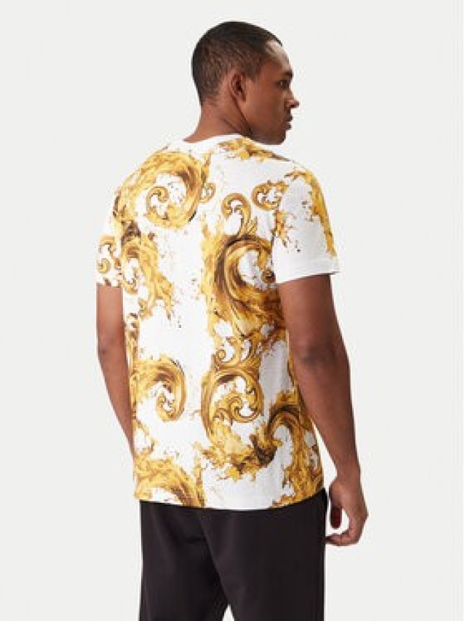 Versace Jeans Couture T-Shirt 80GAH6S0 JS543 Biały Regular Fit