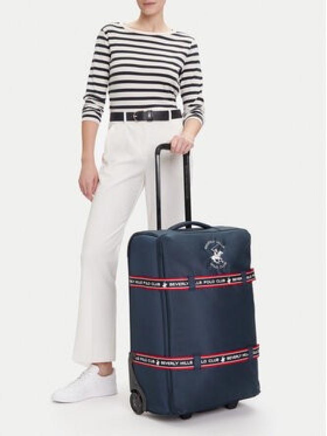 Beverly Hills Polo Club Walizka średnia BHPC-WAL-001-M Granatowy