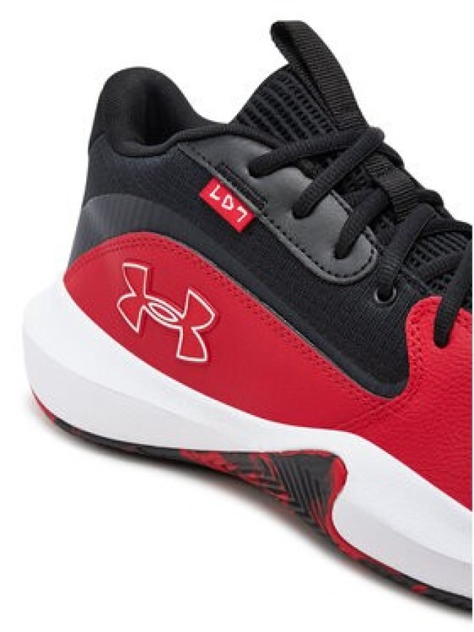 Under Armour Buty do koszykówki Ua Lockdown 7 3028512-600 Czerwony