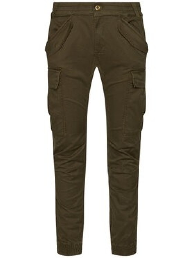 Alpha Industries Joggery Airman 188201 Zielony Tapered Fit
