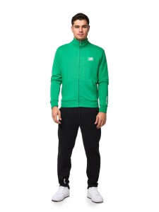 Dres męski Leone 1947 Apparel Basic bluza i spodnie z kołnierzem i zamkiem