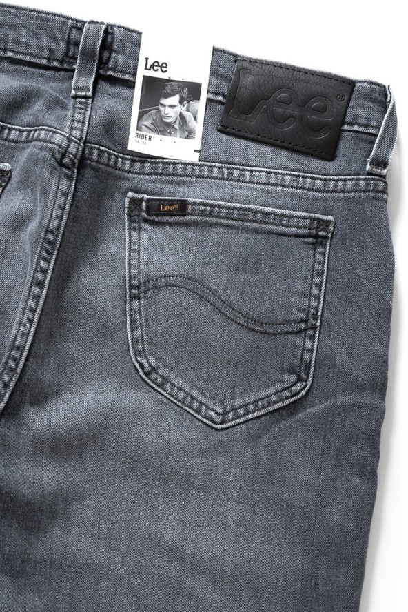 JEANSY MĘSKIE LEE RIDER BLACK WHOLE L701RGQT 112117693