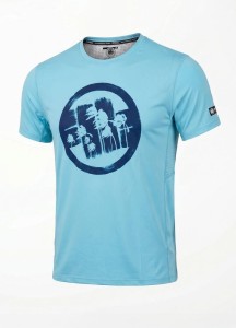 Męski t-shirt techniczny PITBULL koszulka treningowa sport Mesh LOGO PALMS
