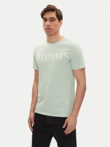 Mustang T-Shirt Austin 1016480 Zielony Regular Fit