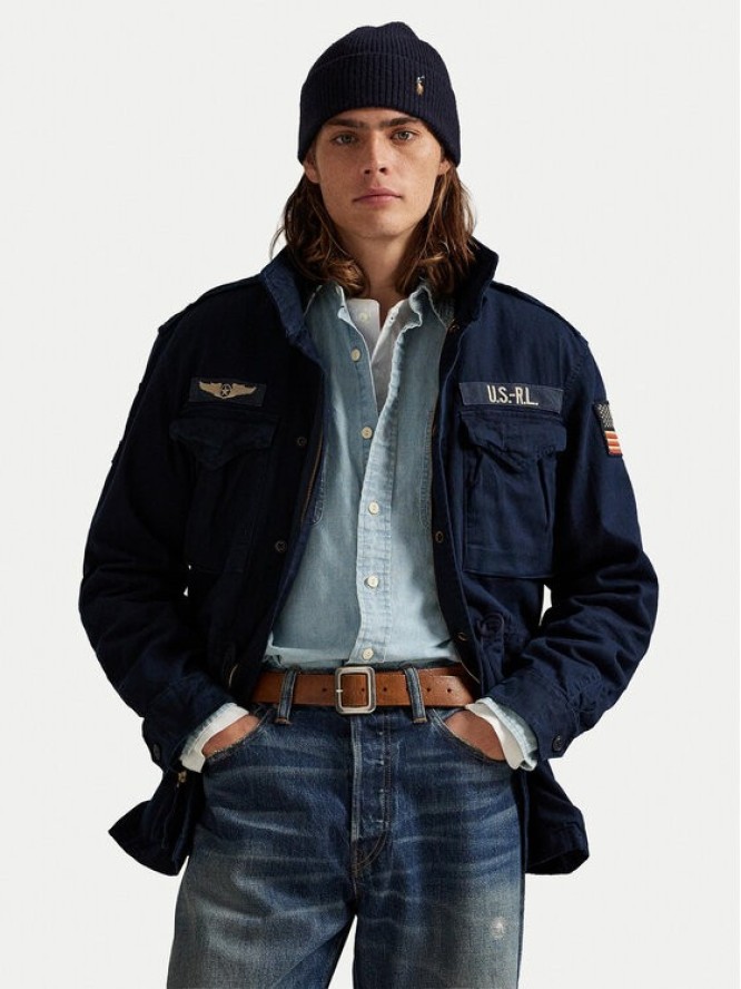 Polo Ralph Lauren Kurtka przejściowa 710968704001 Granatowy Regular Fit