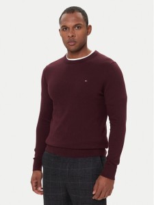 Tommy Hilfiger Sweter MW0MW28046 Bordowy Regular Fit