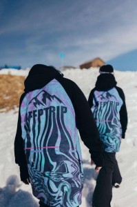 Bluza outdoorowa z kapturem męska DEEP TRIP Melt softshell