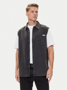 Calvin Klein Jeans Kamizelka LV04RC733G Czarny Regular Fit