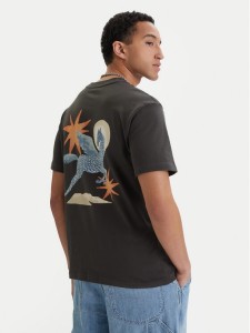 RVCA T-Shirt Pegasus EVYZT00294 Czarny Relaxed Fit