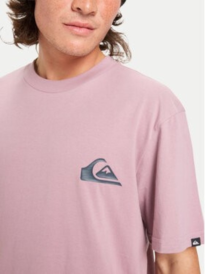 Quiksilver T-Shirt Ev Mini Logo Ss EQYZT08181 Fioletowy Regular Fit