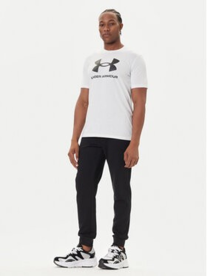 Under Armour T-Shirt Ua Sportstyle Logo Update Ss 1382911 Biały Loose Fit