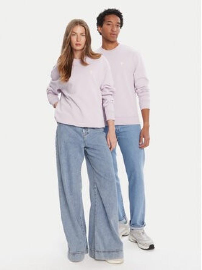 AMI Paris Bluza HSW060.730 Fioletowy Regular Fit