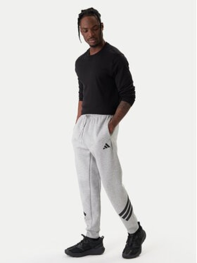 adidas Spodnie dresowe Future Icons 3-Stripes JD4867 Szary Regular Fit