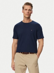Tommy Hilfiger T-Shirt Ess Seasonal MW0MW39995 Granatowy Regular Fit