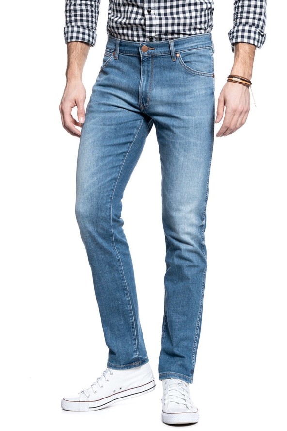 WRANGLER SPODNIE MĘSKIE LARSTON DE-LITE BLUE W18SQ148R 112127589