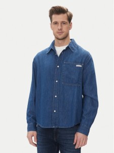 Calvin Klein Jeans Koszula jeansowa J30J327509 Granatowy Regular Fit