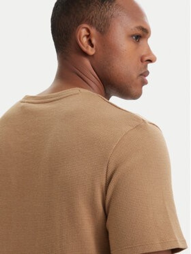 BOSS T-Shirt Waffle 50535891 Beżowy Regular Fit