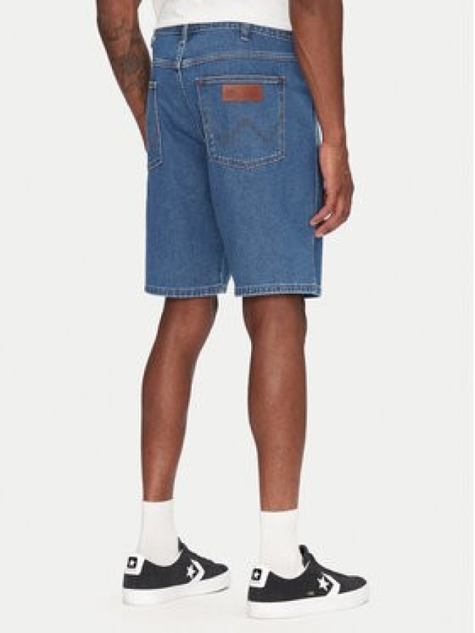 Wrangler Szorty jeansowe Frontier 112362493 Niebieski Relaxed Fit