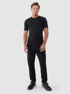 4F Spodnie treningowe szybkoschnące męskie - czarne XXL