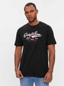 Only & Sons T-Shirt Lenny 22028593 Czarny Regular Fit