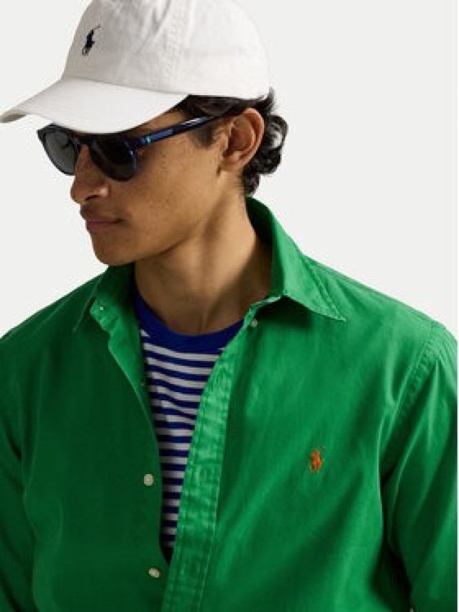 Polo Ralph Lauren Koszula 710937993013 Zielony Custom Fit