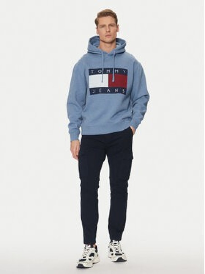 Tommy Jeans Spodnie materiałowe Austin DM0DM20281 Granatowy Regular Fit