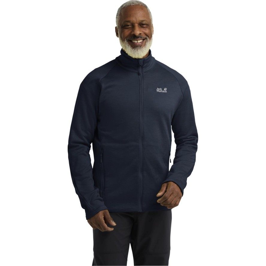 Bluza trekkingowa męska Jack Wolfskin Peak District Full Zip