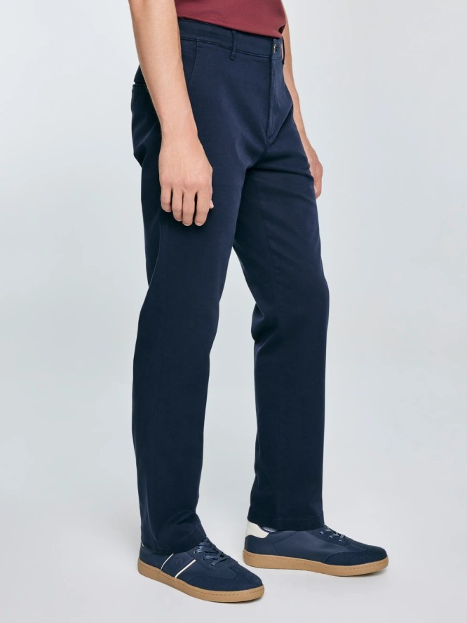 Spodnie męskie chinosy granatowe Trevor 403
