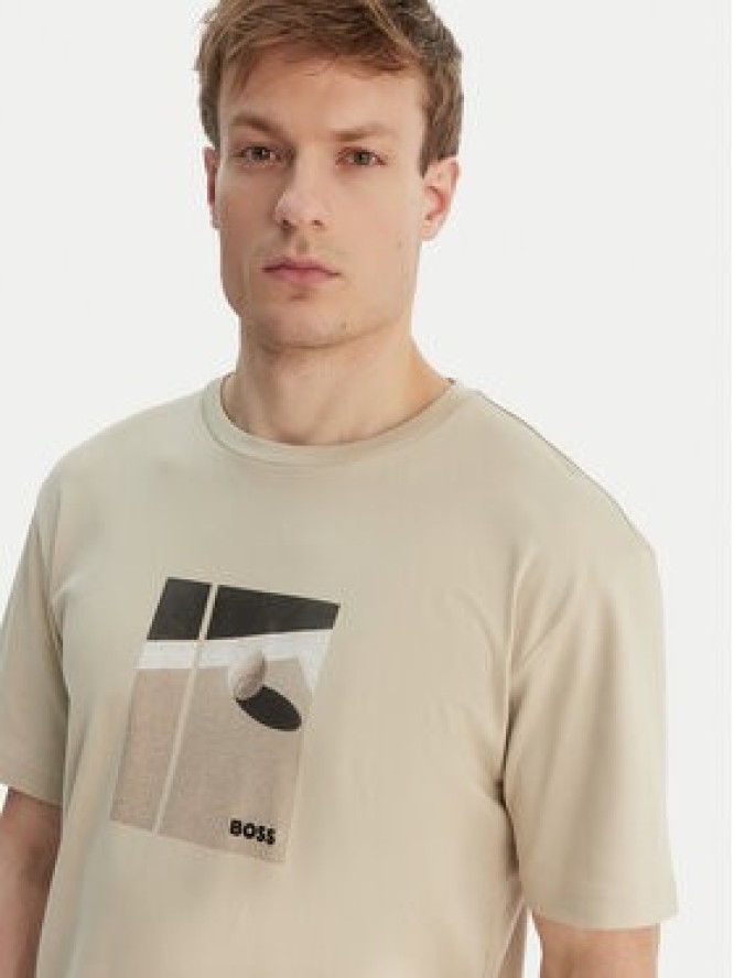 BOSS T-Shirt Join 50554365 Beżowy Regular Fit