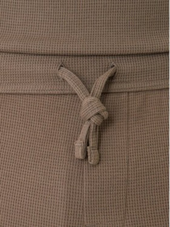 BOSS Spodnie dresowe Waffle 50535878 Brązowy Regular Fit