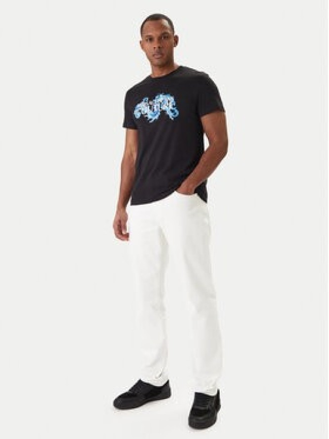 Versace Jeans Couture T-Shirt 80GAHE02 CJ00E Czarny Regular Fit