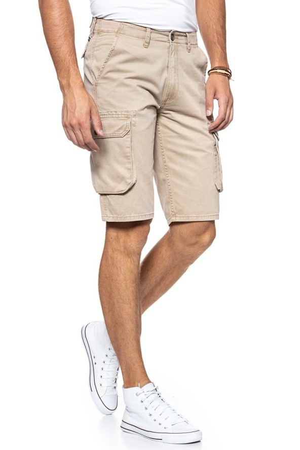 SPODENKI MĘSKIE WRANGLER CARGO SHORT CORNSTALK W15DKC335 112126788