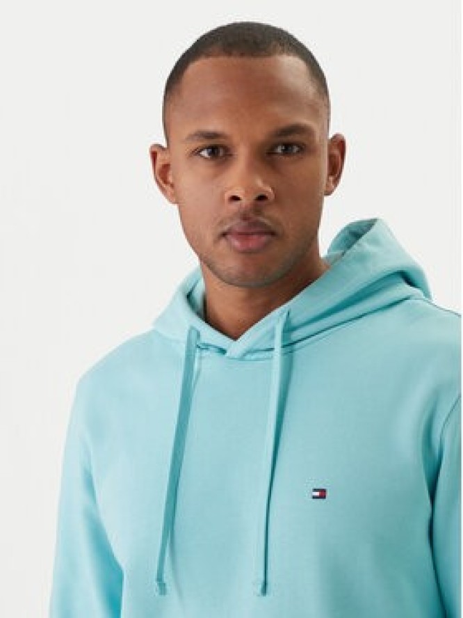Tommy Hilfiger Bluza Essential MW0MW37235 Turkusowy Regular Fit