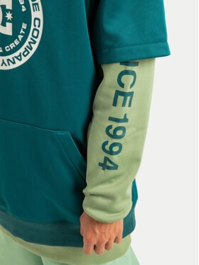 DC Shoes Bluza Dryden ADYFT03440 Zielony Regular Fit