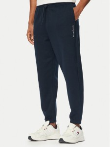Tommy Jeans Spodnie dresowe Linear DM0DM23014 Granatowy Regular Fit