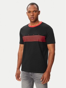HUGO T-Shirt Dempsy 50563796 Czarny Regular Fit