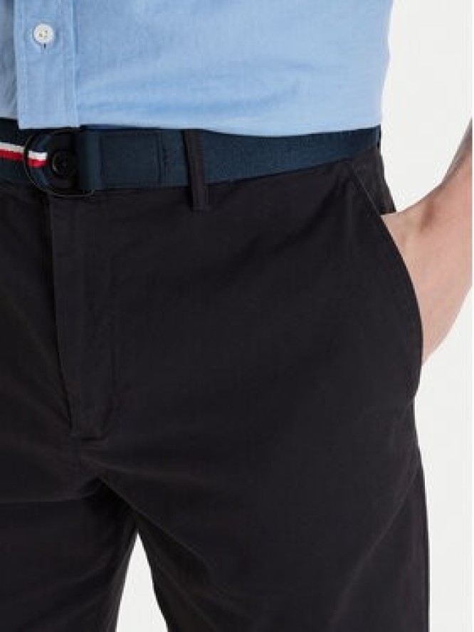 Tommy Hilfiger Komplet szorty i pasek Denton MW0MW42349 Czarny Slim Fit