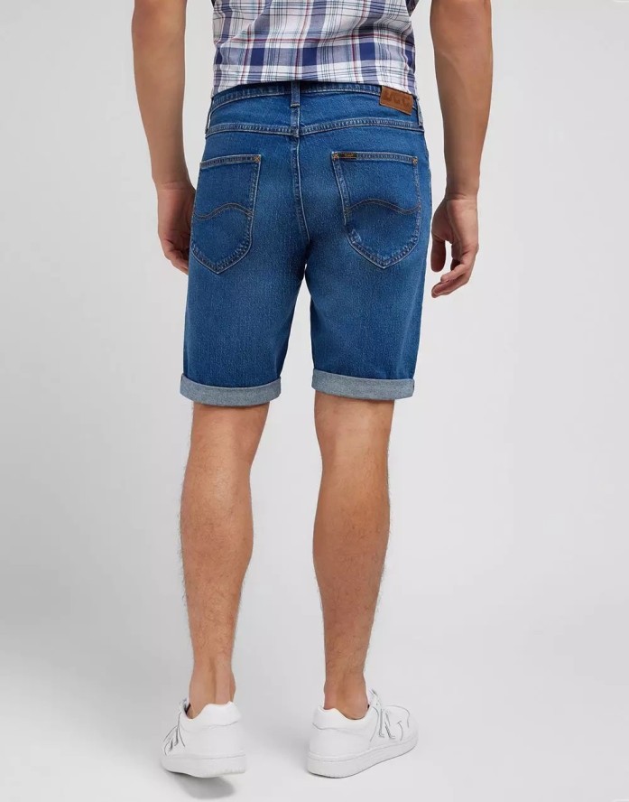 LEE 5 POCKET SHORT MĘSKIE SZORTY KRÓTKIE SPODNIE JEANSOWE WARM 112349234 L73M016079