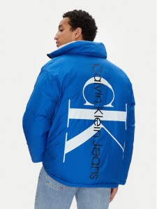 Calvin Klein Jeans Kurtka zimowa 90's J30J324438 Niebieski Oversize