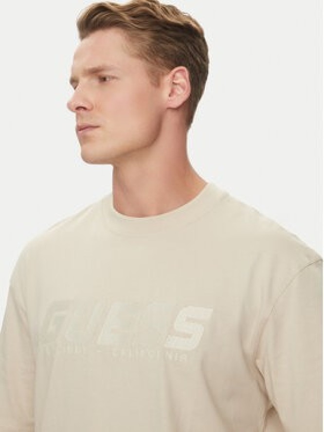 Guess T-Shirt Z5RI10 I3Z14 Écru Regular Fit